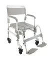 Silla de Ruedas para Ducha e Inodoro 3 en 1 Aluminio Ligero 2208