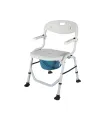 Silla de Ducha Plegable con Inodoro 2210 y Brazos Abatibles