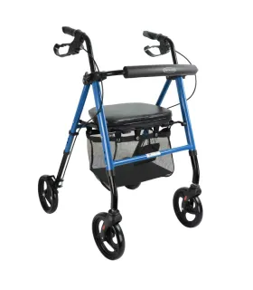 Andador Rollator Aluminio 2227 Azul | Asiento Regulable
