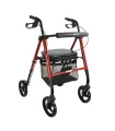 Andador Rollator 22271 Aluminio Asiento Regulable - Rojo Granate