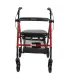 Andador Rollator Aluminio 22271 Granate | Asiento Regulable