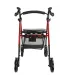 Andador Rollator Aluminio 22271 Granate | Asiento Regulable