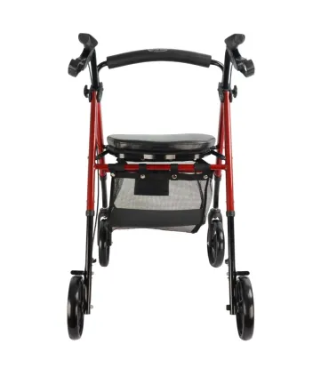 Andador Rollator Aluminio 22271 Granate | Asiento Regulable