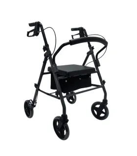 Andador Rollator 22221G Gris | Ruedas 203mm y Asiento