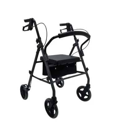 Andador Rollator 22221G Gris | Ruedas 203mm y Asiento
