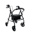 Andador Rollator 22221G Plegable con Frenos y Bloqueo - Gris