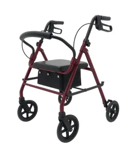 Andador Rollator Aluminio 22221 | Ruedas 200mm y Asiento