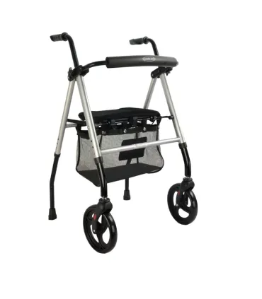 Andador con Asiento Regulable | Aluminio, Estrecho 50cm y Cesta