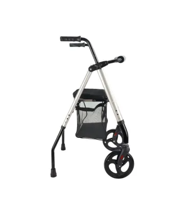 Andador con Asiento Regulable | Aluminio, Estrecho 50cm y Cesta